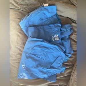 Cherokee Scrubs Workwear set in Caribbean Blue- includes Jacket, shirt and pants